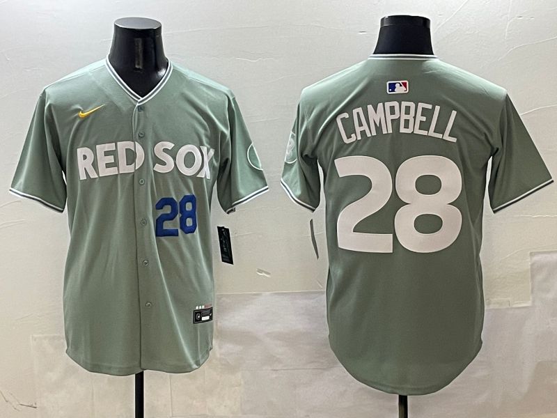 Men Boston Red Sox #28 Campbell Green Joint Name Nike 2025 MLB Jersey style 4252